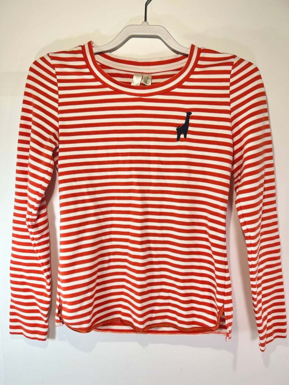 IVY/KKI long sleeved red and white striped fitted shirt Jrs or Women’s small